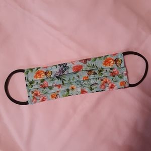Butterflies and flowers face mask